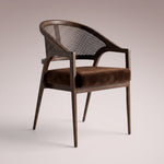 Aylora Dining Arm Chair — MOCHA & BANKS MOCHA