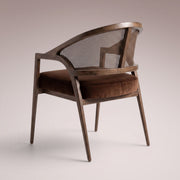 Aylora Dining Arm Chair — MOCHA & BANKS MOCHA