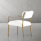 Axton Forge Retro Copper Iron Frame Dining Chair For Dining & Living Room