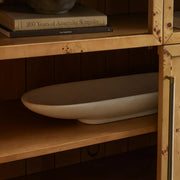 Harlina Burl Glass Cabinet
