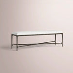 Caloria Fabric End-of-Bed Bench — FORGED BRONZE / 48