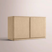 Liromelle Media Console — GREIGE OAK / DOOR 48