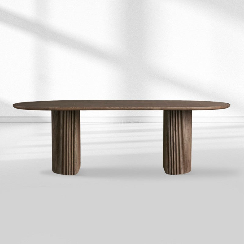 Alder Dining Table 84“ 96” 108“W