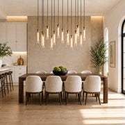 Colleena Linear Fluted Glass Chandelier