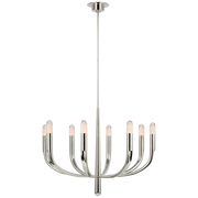 Elvira Curved Alabaster Tip Chandelier 40“D 48”D