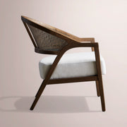 Aylora Chair — MOCHA & NOMAD SNOW