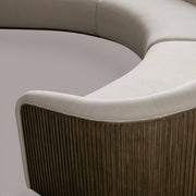 Favera Three-Piece Curved Sectional — MOCHA