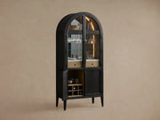 Haven Oak Liquor Cabinet 36”W