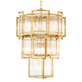 Vero Art Deco Glass Chandelier 23"W