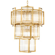 Vero Art Deco Glass Chandelier 23