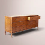 Ravira Dresser — ANTIQUE HONEY / WIDE 6-DRAWER