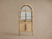 Haven Oak Liquor Cabinet 36”W