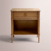 Chavelle 1-Drawer Nightstand — SEPIA