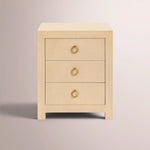 Dravena 3-Drawer Nightstand — WHEAT