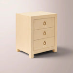 Dravena 3-Drawer Nightstand — WHEAT