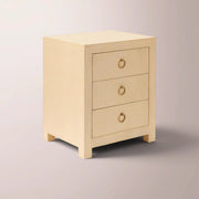 Dravena 3-Drawer Nightstand — WHEAT