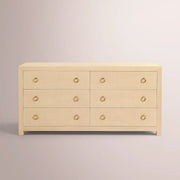 Dravena Dresser — WHEAT / WIDE 6-DRAWER