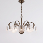 Elowen Vintage Glass Tiered Chandelier  27”D 32“D