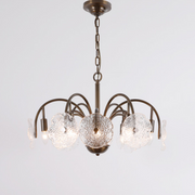 Alon Vintage Glass Tiered Chandelier  27”D 32“D