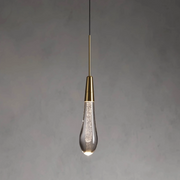 Soltaire Crystal Pendant 1 light 2 lights
