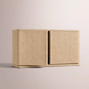 Liromelle Media Console — GREIGE OAK / DOOR 48