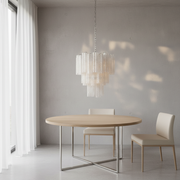 Venetian Handblown Tube Glass Chandelier 25.6