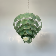 Dora Handblown Disc Glass Chandelier 27.6