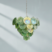 Dora Handblown Disc Glass Chandelier 27.6
