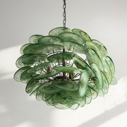 Dora Handblown Disc Glass Chandelier 27.6