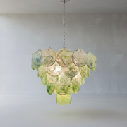 Dora Handblown Disc Glass Chandelier 27.6