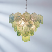 Dora Handblown Disc Glass Chandelier 27.6