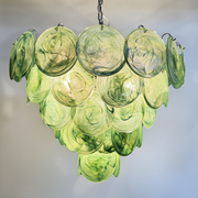 Dora Handblown Disc Glass Chandelier 27.6