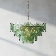 Dora Handblown Disc Glass Chandelier 27.6