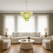 Dora Handblown Disc Glass Chandelier 27.6