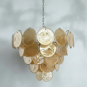 Dora Handblown Disc Glass Chandelier 27.6