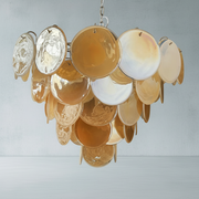 Dora Handblown Disc Glass Chandelier 27.6
