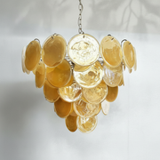 Dora Handblown Disc Glass Chandelier 27.6