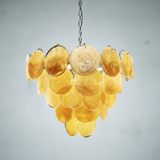 Dora Handblown Disc Glass Chandelier 27.6