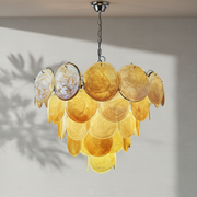 Dora Handblown Disc Glass Chandelier 27.6