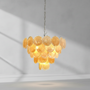 Dora Handblown Disc Glass Chandelier 27.6