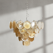 Dora Handblown Disc Glass Chandelier 27.6