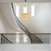 Dora Handblown Disc Glass Chandelier 27.6