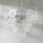 Dora Handblown Disc Glass Chandelier 27.6