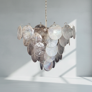 Dora Handblown Disc Glass Chandelier 27.6
