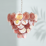 Dora Handblown Disc Glass Chandelier 27.6