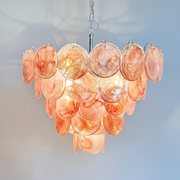 Dora Handblown Disc Glass Chandelier 27.6