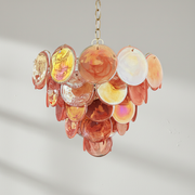 Dora Handblown Disc Glass Chandelier 27.6