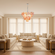 Dora Handblown Disc Glass Chandelier 27.6