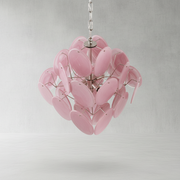 Dora Handblown Disc Glass Chandelier 19.7