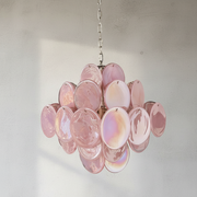 Dora Handblown Disc Glass Chandelier 19.7